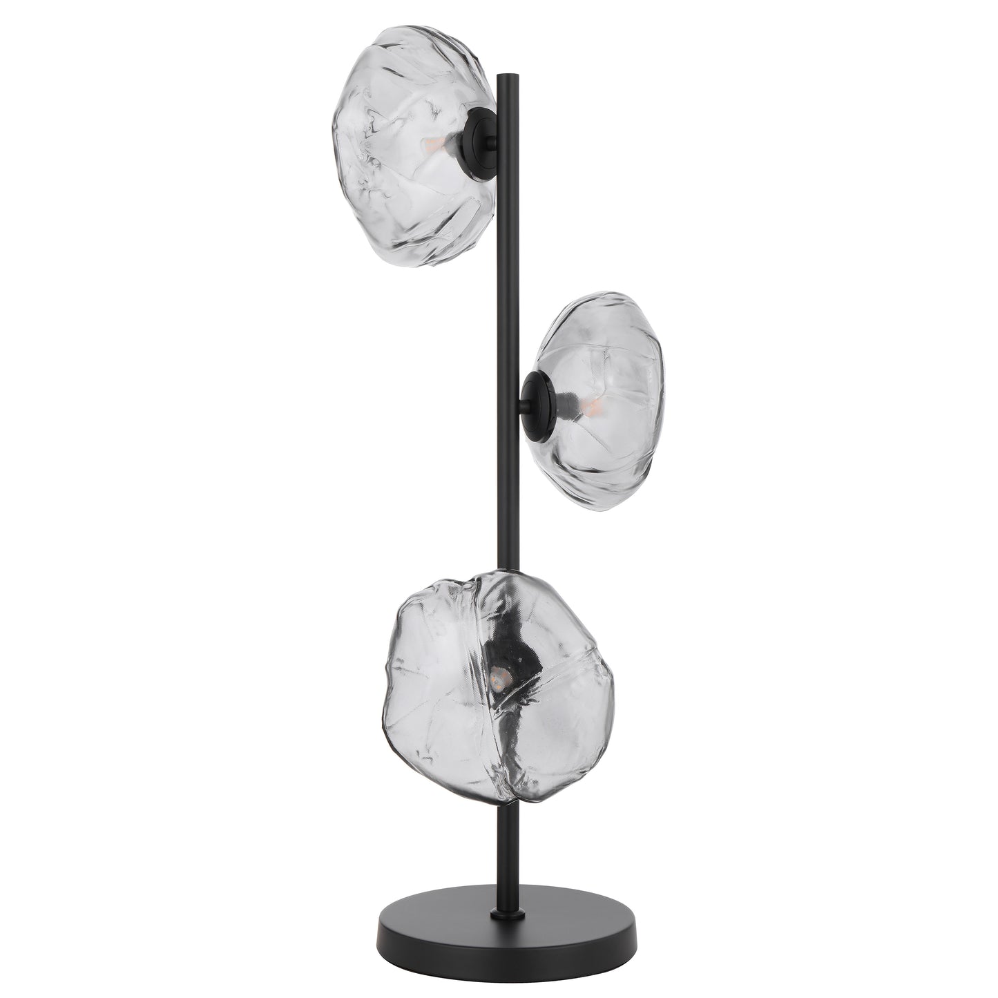 Tours TFS TABLE LAMP 3 LTS 3x6wG9max H900 GLASS D200 BLACK / SMOKE GLASS