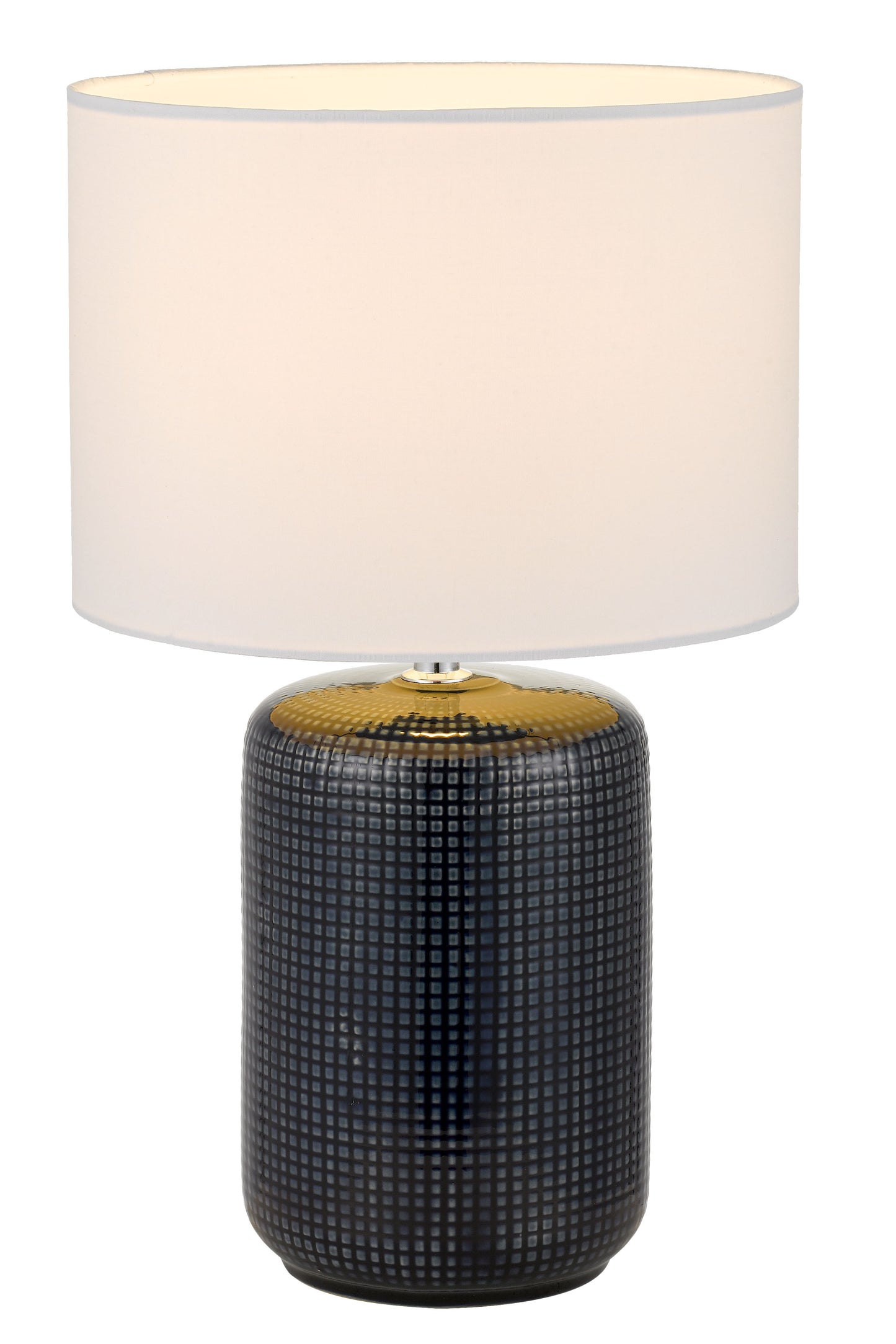 TFS CERAMIC TABLE LAMP 25wE27max H:390 D:240 BLUE/WHITE
