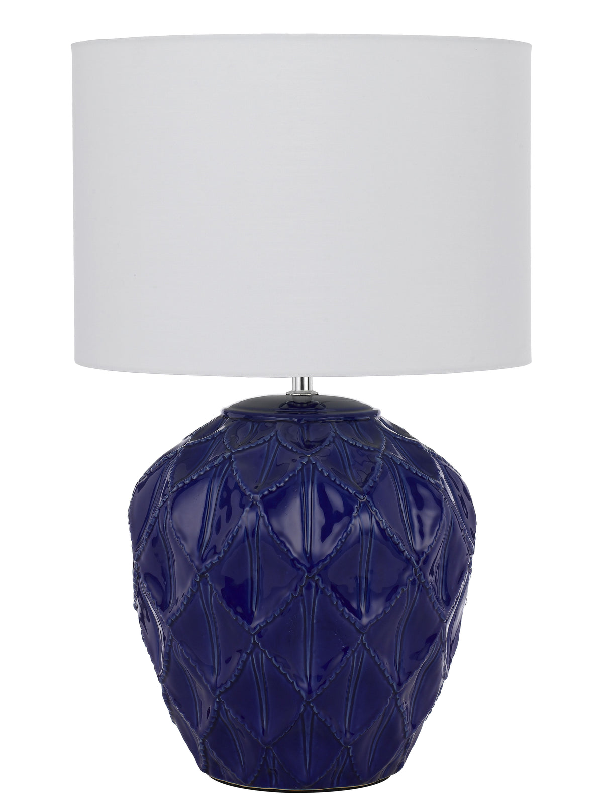 TFS CERAMIC TABLE LAMP 25wE27max D:330 H:540 BLUE / WHITE