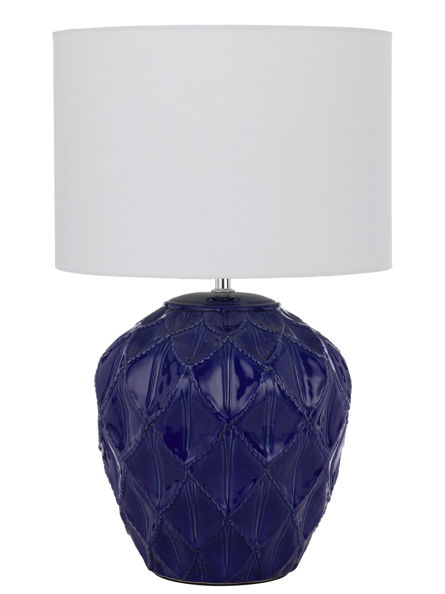 TFS CERAMIC TABLE LAMP 25wE27max D:330 H:540 BLUE / WHITE