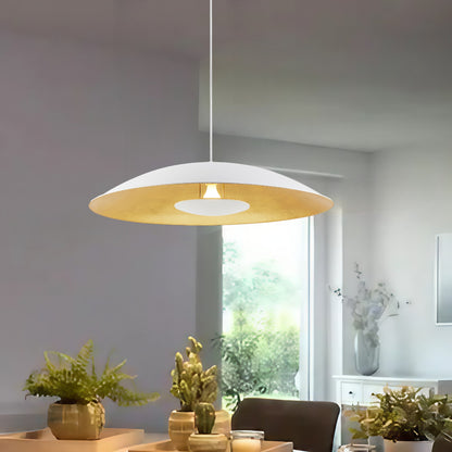 TFS 80 PENDANT 25wE27max D:800 H:138 WHITE SAND / GOLD FOIL