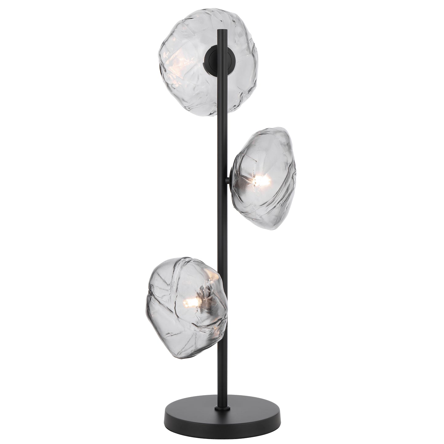 Tours TFS TABLE LAMP 3 LTS 3x6wG9max H900 GLASS D200 BLACK / SMOKE GLASS