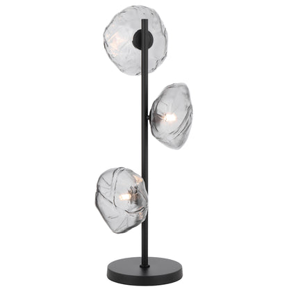 Tours TFS TABLE LAMP 3 LTS 3x6wG9max H900 GLASS D200 BLACK / SMOKE GLASS