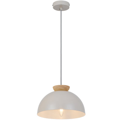 TFS 25 PENDANT 25wE14max D:250 H:150 grey cab.1.3m GLOSSY TAUPE/ OAK