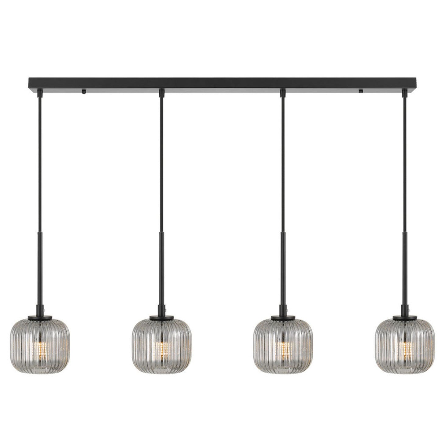 TFS 4 PENDANT 4*3wG9 NON-DIM L900D110cab2.0 BLACK / SMOKE / 3000K