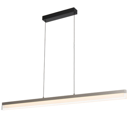 Cantoton TFS PENDANT 30wLED L1200 W20 H70 3000K DIM 2030Lm DIM PEARL GREY/BLACK CANOPY