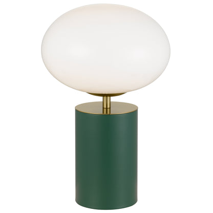 TFS TOUCH TABLE LAMP 5wE14 3000K D200 H320 GREEN 6028/ GOLD/ OPAL GLOSS