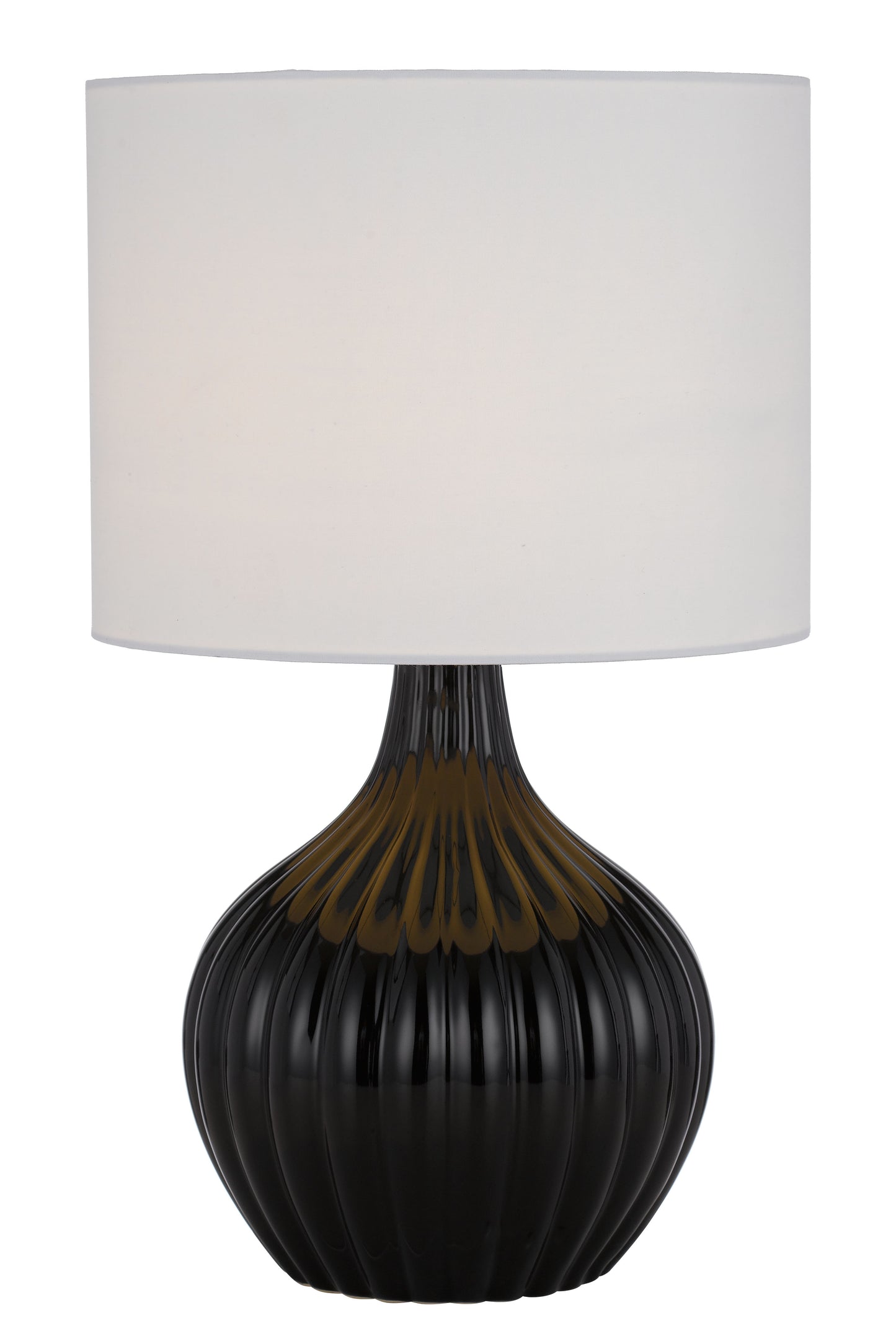 TFS CERAMIC TABLE LAMP 25wE27max H:440 D:260 BLACK / WHITE