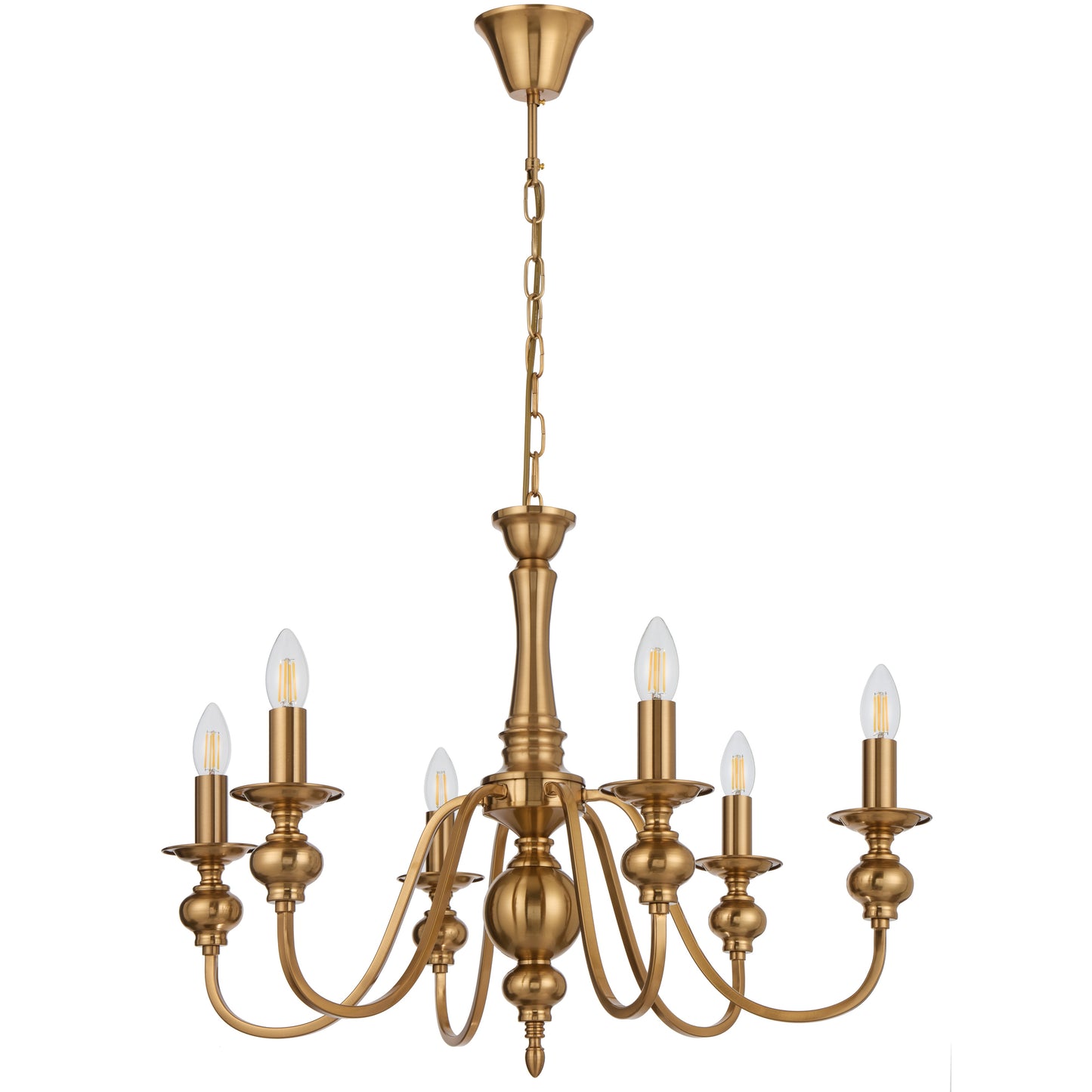 Zanoform TFS 6LT PENDANT 6x25wE14max D:680 H:500 chain 2m COPPER