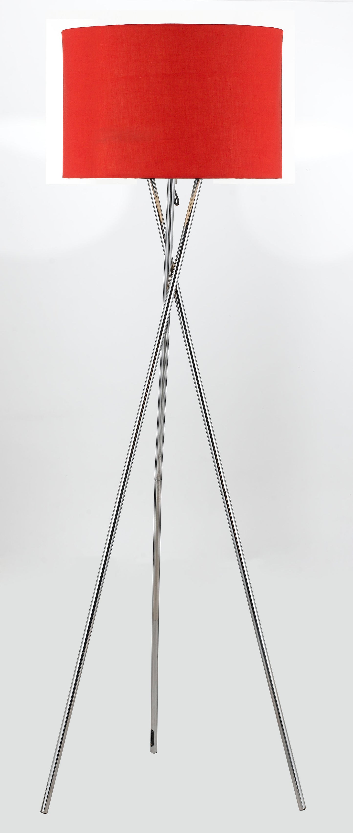 TFS FLOOR LAMP 60wE27max. D:450 H:1600 CHROME / RED
