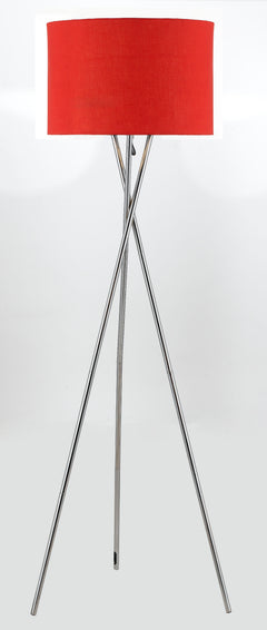 TFS FLOOR LAMP 60wE27max. D:450 H:1600 CHROME / RED