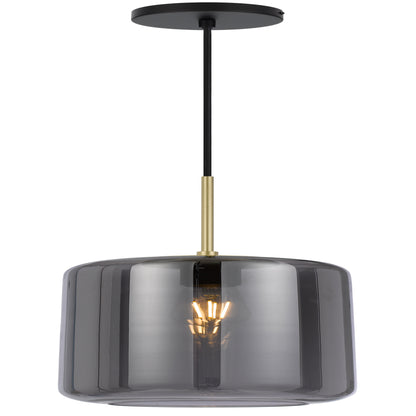 TFS MEDIUM PENDANT 25wE27max D:210 H:340 cab:2m BRASS MATT/SMOKE