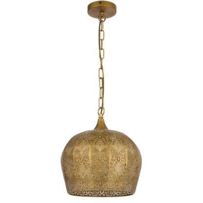 TFS PENDANT 25wE27max D300 H330 chain 2m cab. brown ANTIQUE BRASS