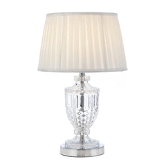 TFS TABLE LAMP 25wE27max D:240 H:475 CHROME / IVORY