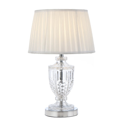 TFS TABLE LAMP 25wE27max D:240 H:475 CHROME / IVORY