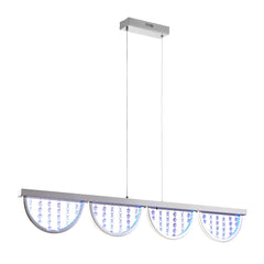 TFS PENDANT 24wLED 4000K cab2m DIM+RGB BY RMTE H170 L120 W80 2700LM CHROME/CRYSTAL