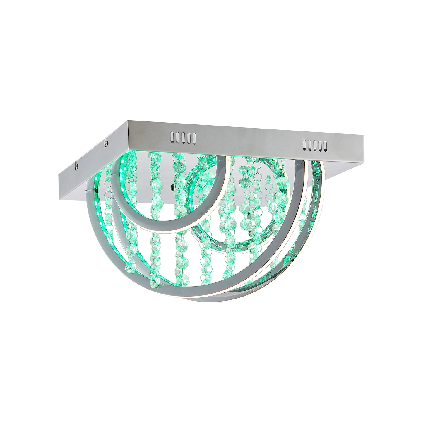 TFS CTC 16wLED 4000K L350 W350 H220 DIM+RGB BY RMTE 720LM CHROME/CRYSTAL
