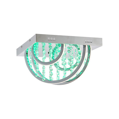 TFS CTC 16wLED 4000K L350 W350 H220 DIM+RGB BY RMTE 720LM CHROME/CRYSTAL
