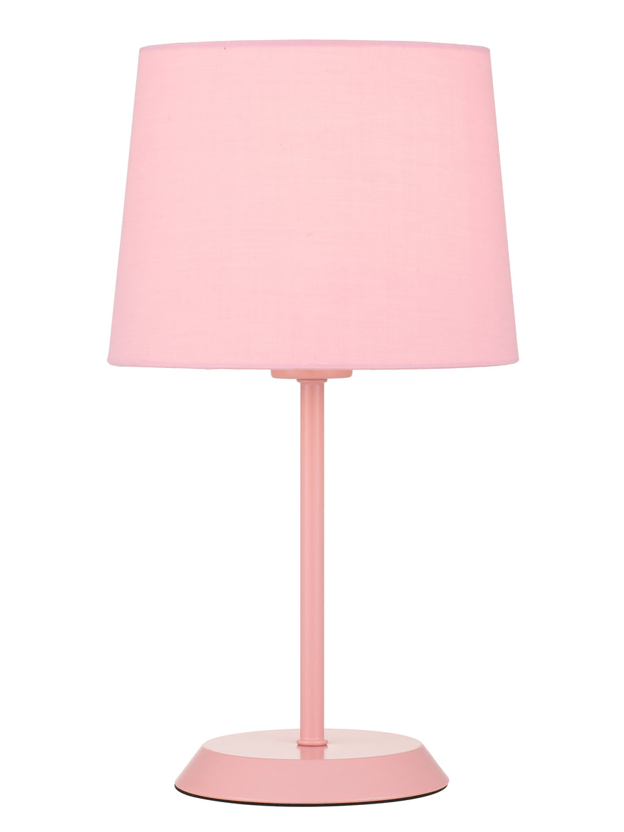 TFS TABLE LAMP 25wE27max H:400 D:225 PINK/PINK Inline Switch