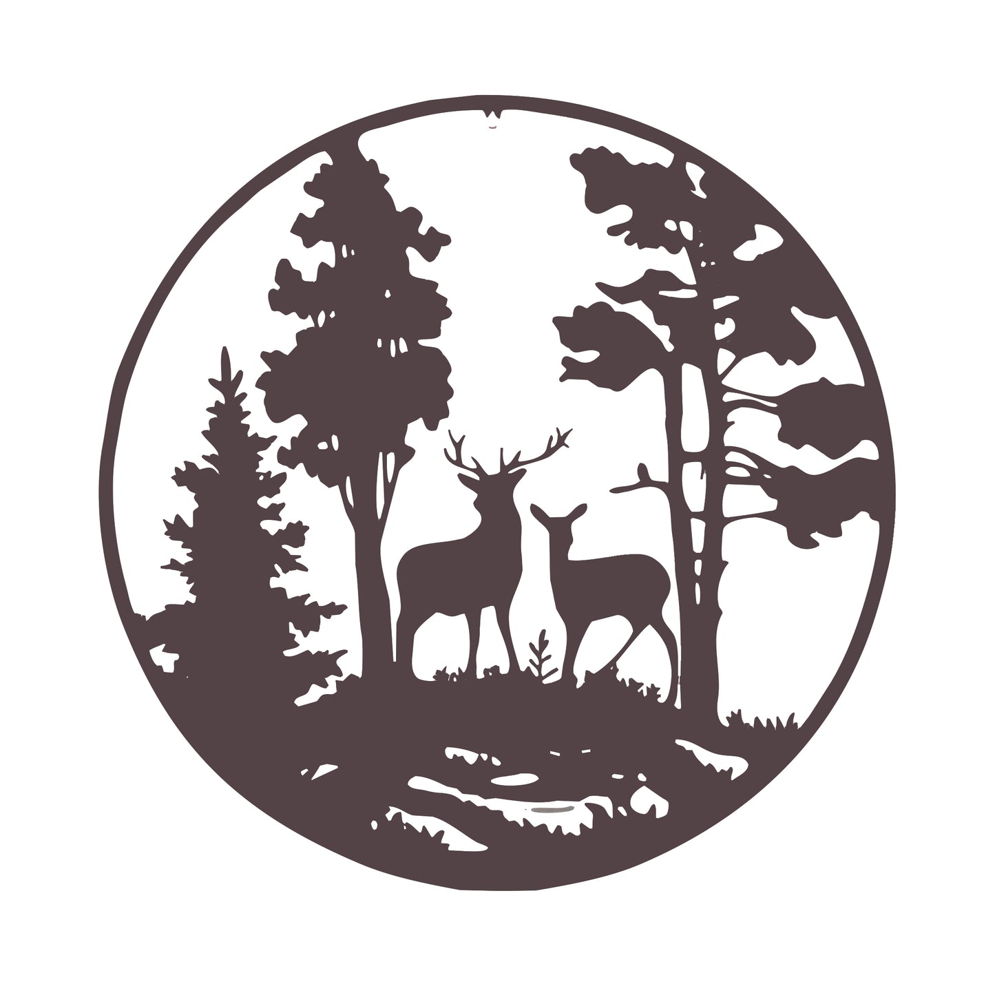 Rusty Reindeer Metal Wall Décor