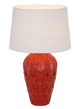 TFS CERAMIC TABLE LAMP 25wE27max D:400 H:640 RED / WHITE
