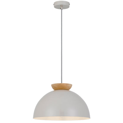 TFS 35 PENDANT 25wE27max D:350 H:210 grey cab.1.3m GLOSSY TAUPE/ OAK