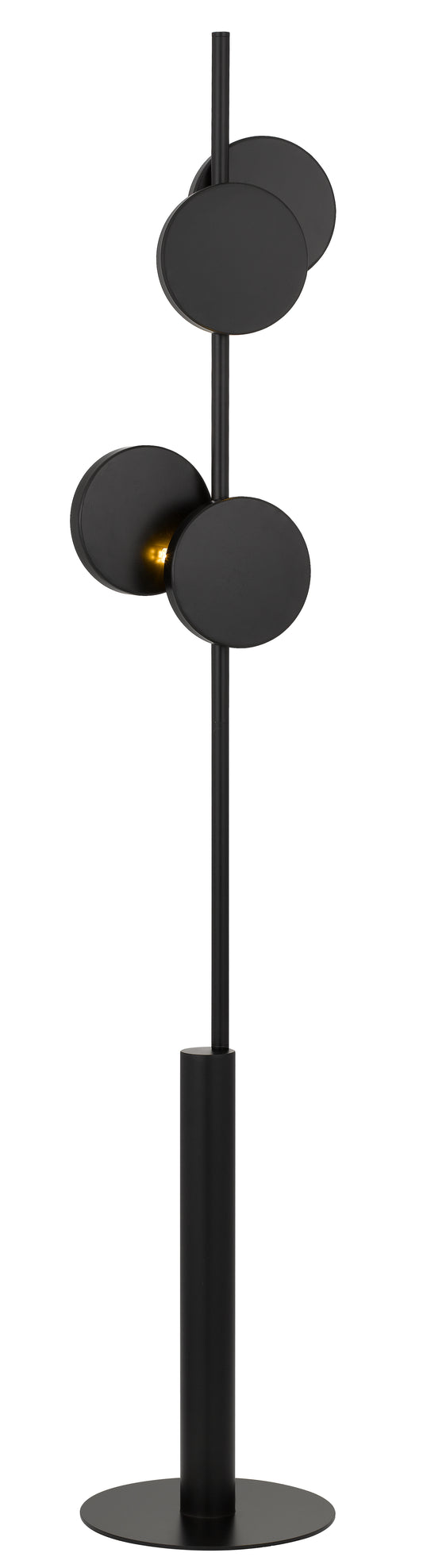 TFS FLOOR LAMP 2x6wG9max D:280 H:1600 Foot Switch BLACK/BLACK