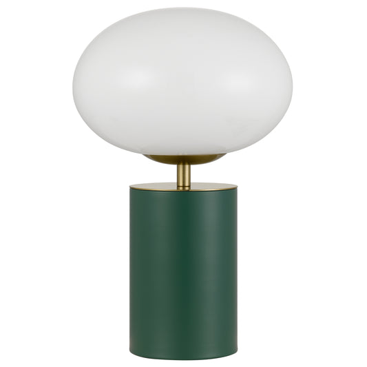 TFS TOUCH TABLE LAMP 5wE14 3000K D200 H320 GREEN 6028/ GOLD/ OPAL GLOSS