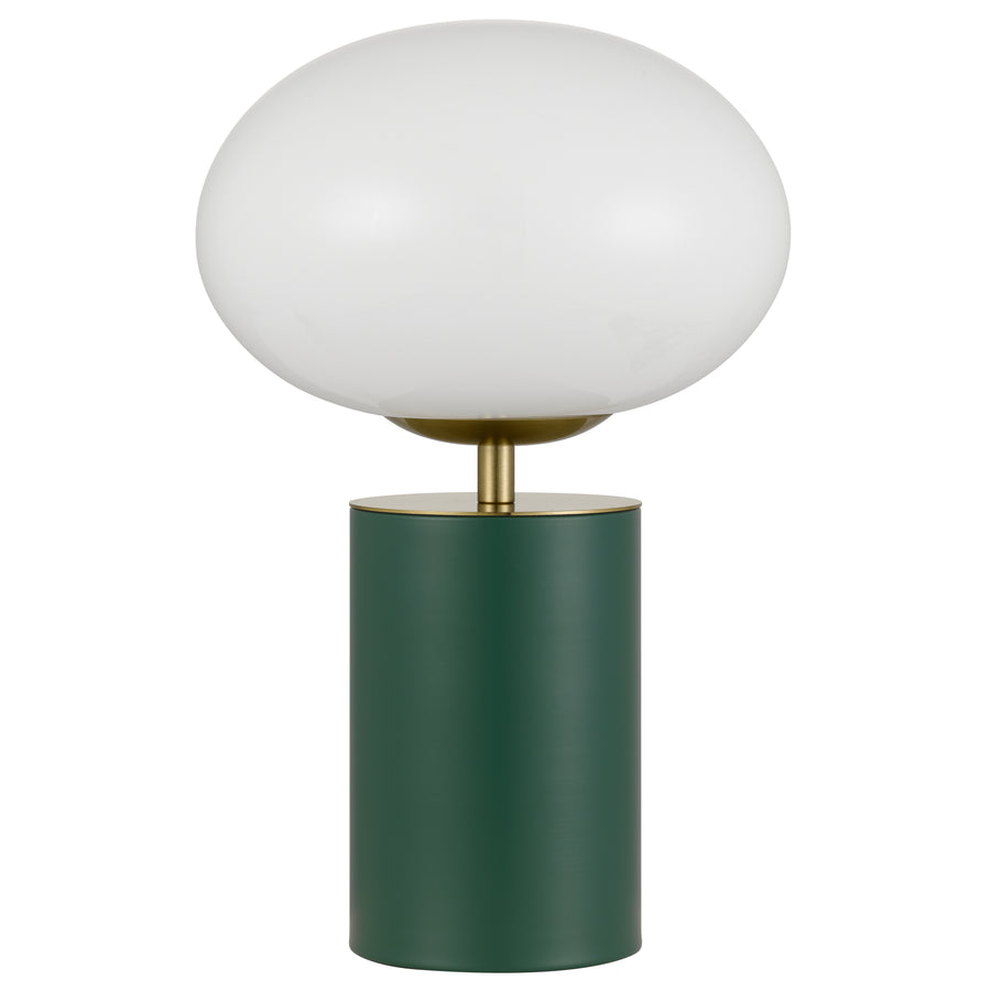 TFS TOUCH TABLE LAMP 5wE14 3000K D200 H320 GREEN 6028/ GOLD/ OPAL GLOSS