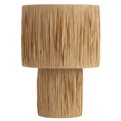 Reno TFS SMALL TABLE LAMP 25wE27max D230 H330 INLINE SWT NATURAL RAFFIA