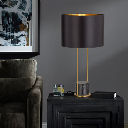 TFS TABLE LAMP 25wE27max D:320 H:600 cable2.0 line swt BLACK/BLACK