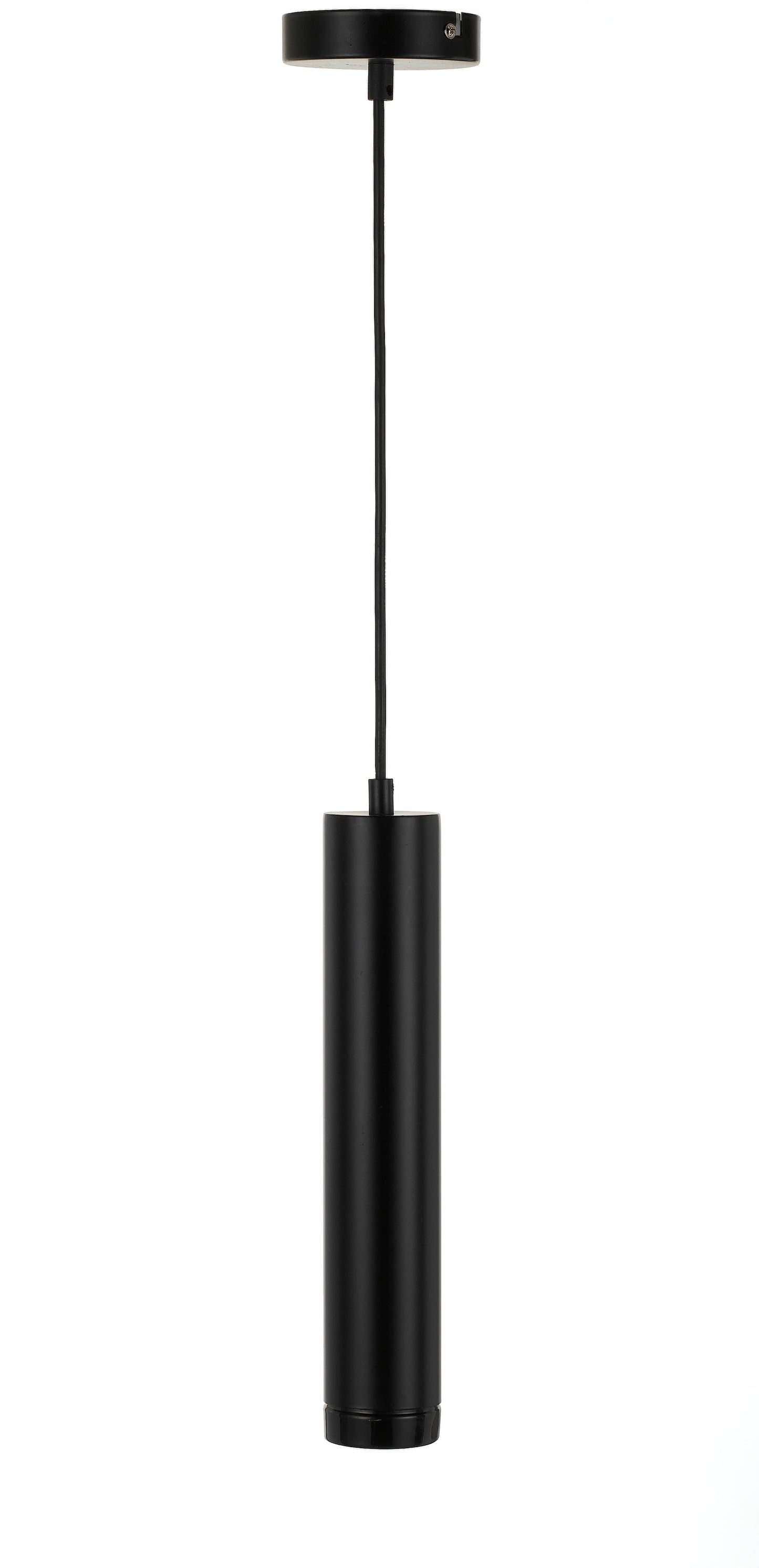 TFS LED PENDANT 4wGU10S4 nonDIM D:60 H:320 cab1.5 350Lm BLACK/BLACK 4000k