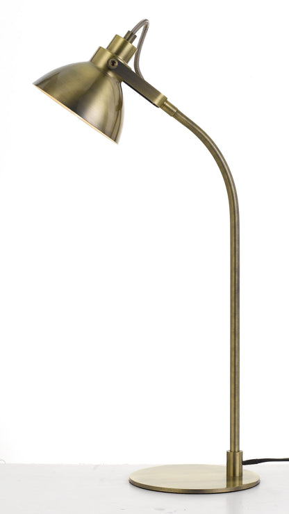 TFS TABLE LAMP 6wGU10 D:125 H:560 cab:2.0m LINE SWITCH -ANT BRASS MATT