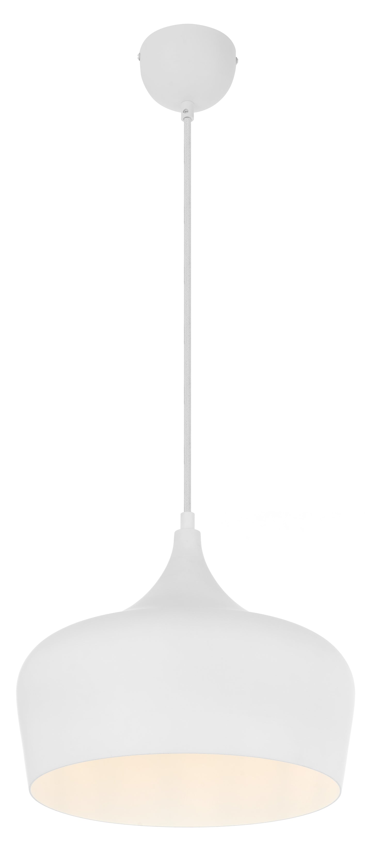 TFS 30 PENDANT 25wE27max D300 H270 + 1.5 TEX WHITE BRUSHED (WHITE)