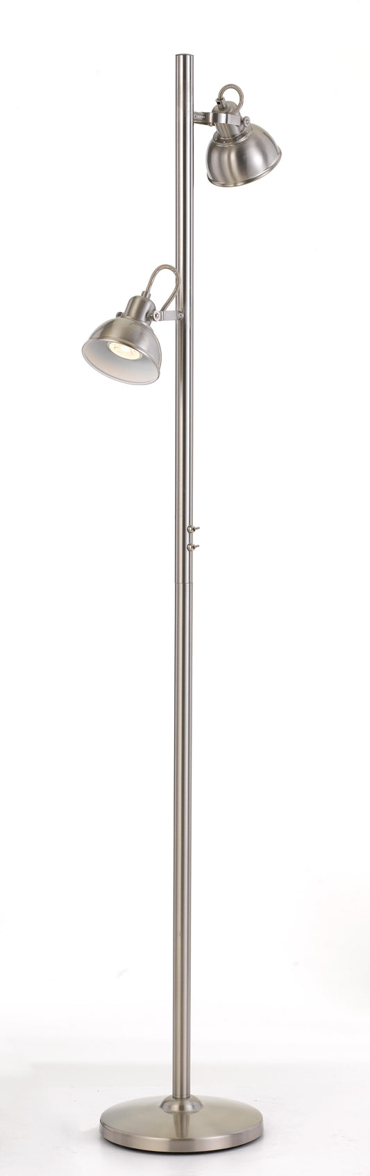 TFS FLOOR LAMP 6wGU10max D:110 H:1500 DLB SWITCH ON POLE - NICKEL