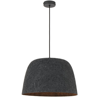 TFS FELT PENDANT 25wE27max D430 H270 cab 2m BLACK FELT