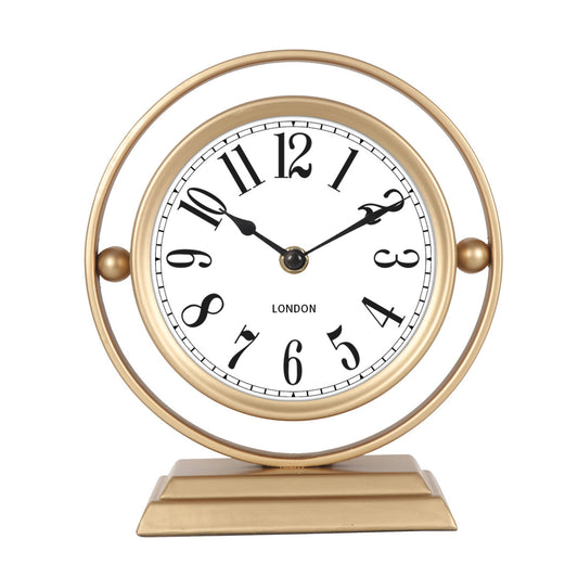 Metal Gold Table Clock