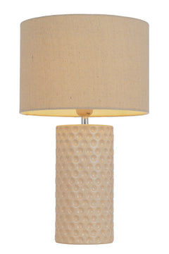TFS CERAMIC TABLE LAMP 25wE27max H:470 D:280 CREAM