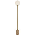 TFS FLOOR LAMP 25wE27max D:200 H1500 INLINE SWT BEIGE TRAVERTINE/ANT GOLD/OPAL MATT
