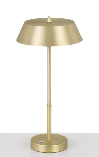 TFS TABLE LAMP 7w LED 3 WAY TOUCH SWITCH H:425 D:220 BRASS/GOLD 3000K 580Lm