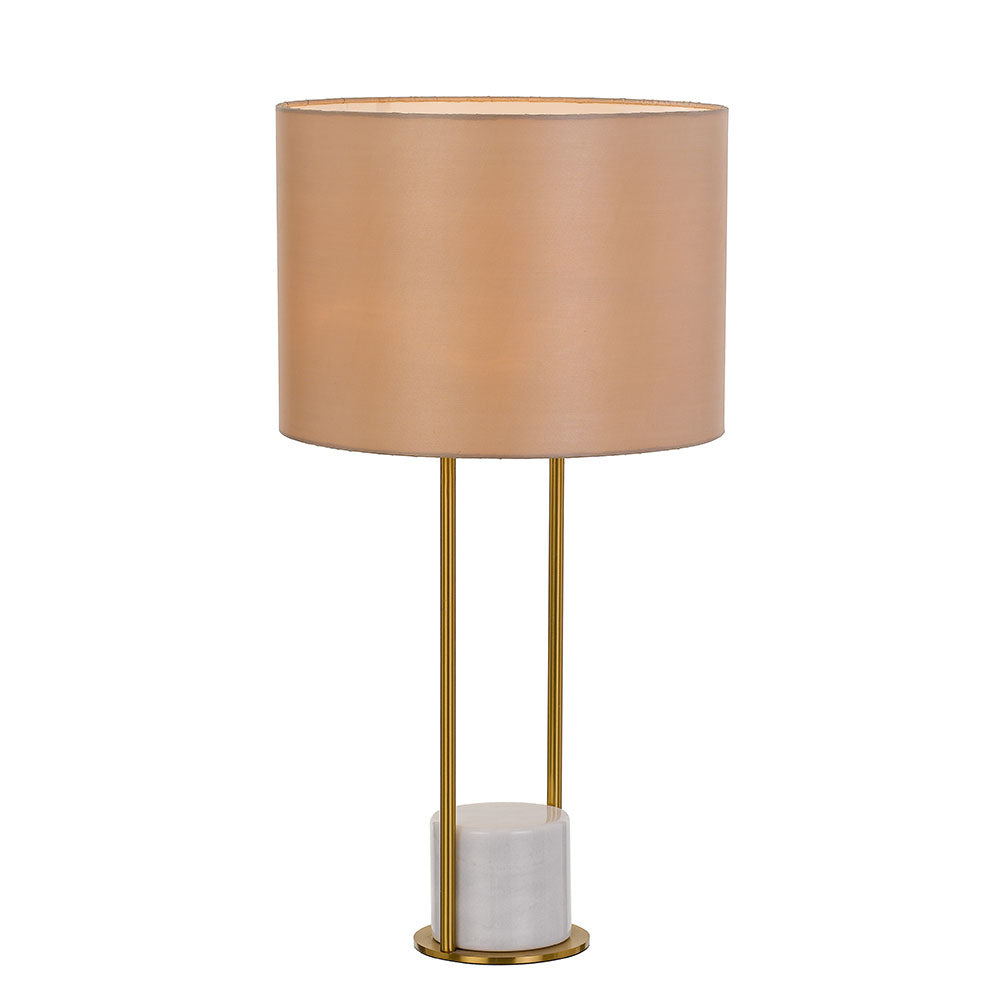 TFS TABLE LAMP 25wE27max D:320 H:600 cable2.0 line swt WHITE/ANT GOLD/CREAM