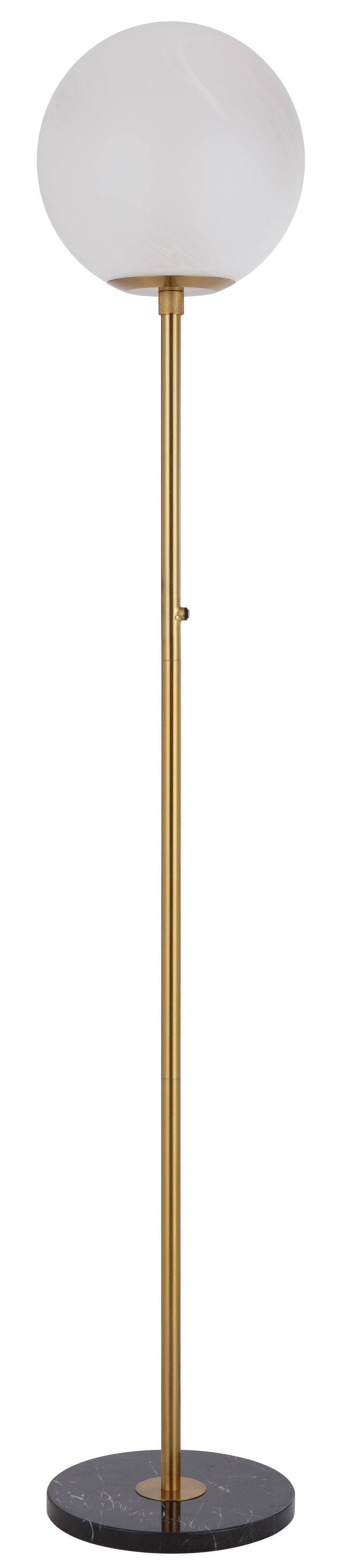 TFS FLOOR LAMP 25wE27max D:300 H:1650 BUTTON SWITCH BLCK MARBLE/ANT GOLD/ALABASTRO