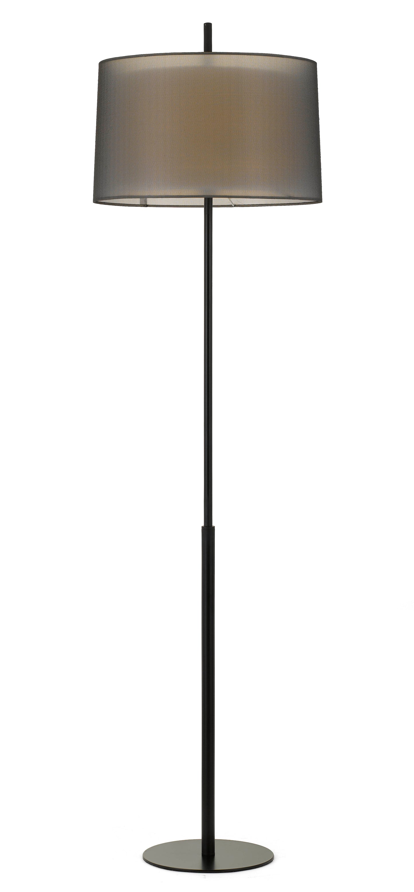 TFS FLOOR LAMP (2-PART KIT) 40wE27max H:1500 D: 430 BLACK body / BLACK&WHITE shade