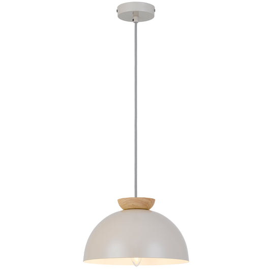 TFS 25 PENDANT 25wE14max D:250 H:150 grey cab.1.3m GLOSSY TAUPE/ OAK