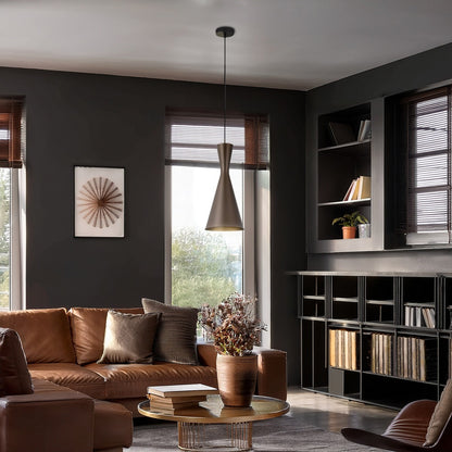 Zanolux TFS 20 PENDANT 25wE27max D200 H440 + 2 TEX BRONZE BRUSHED (BLACK)