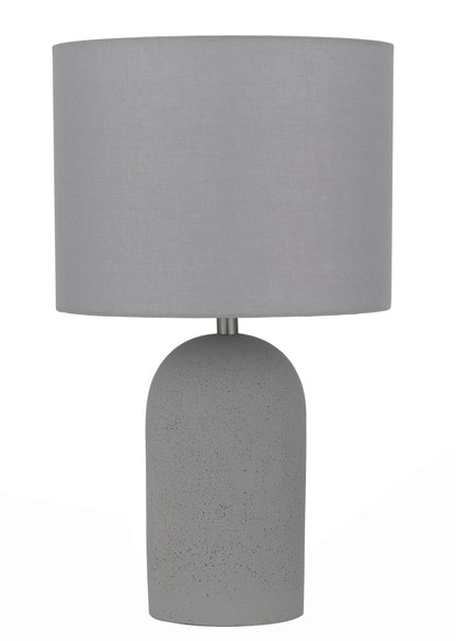 TFS SMALL TABLE LAMP 25wE27max D:240 H:400 line sw CONCRETE / SOFT GREY LINEN