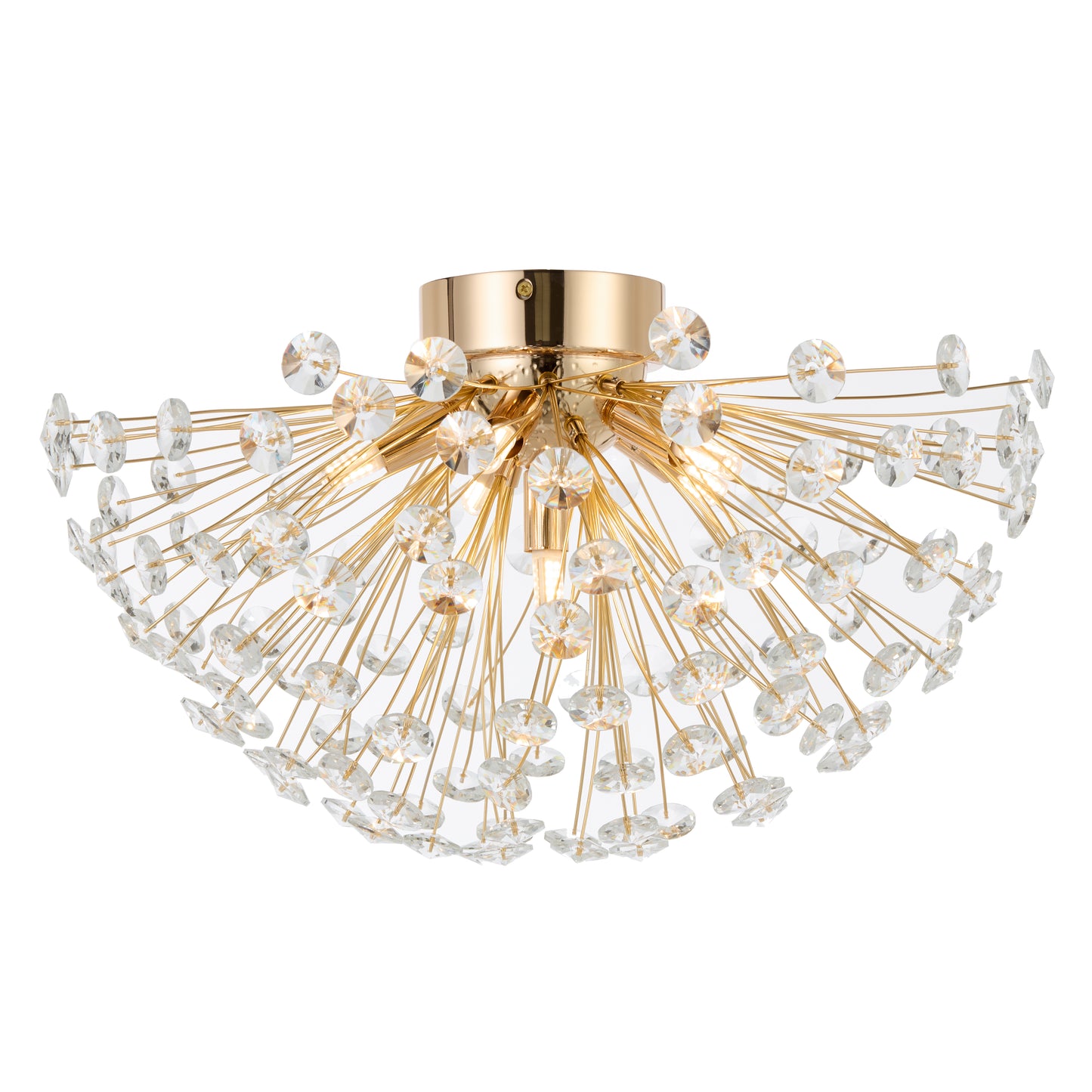 TFS 6LT CTC 6x6wG9max D:500 H:190 CRYSTAL H:200 GOLD / CLEAR