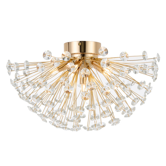 TFS 6LT CTC 6x6wG9max D:500 H:190 CRYSTAL H:200 GOLD / CLEAR