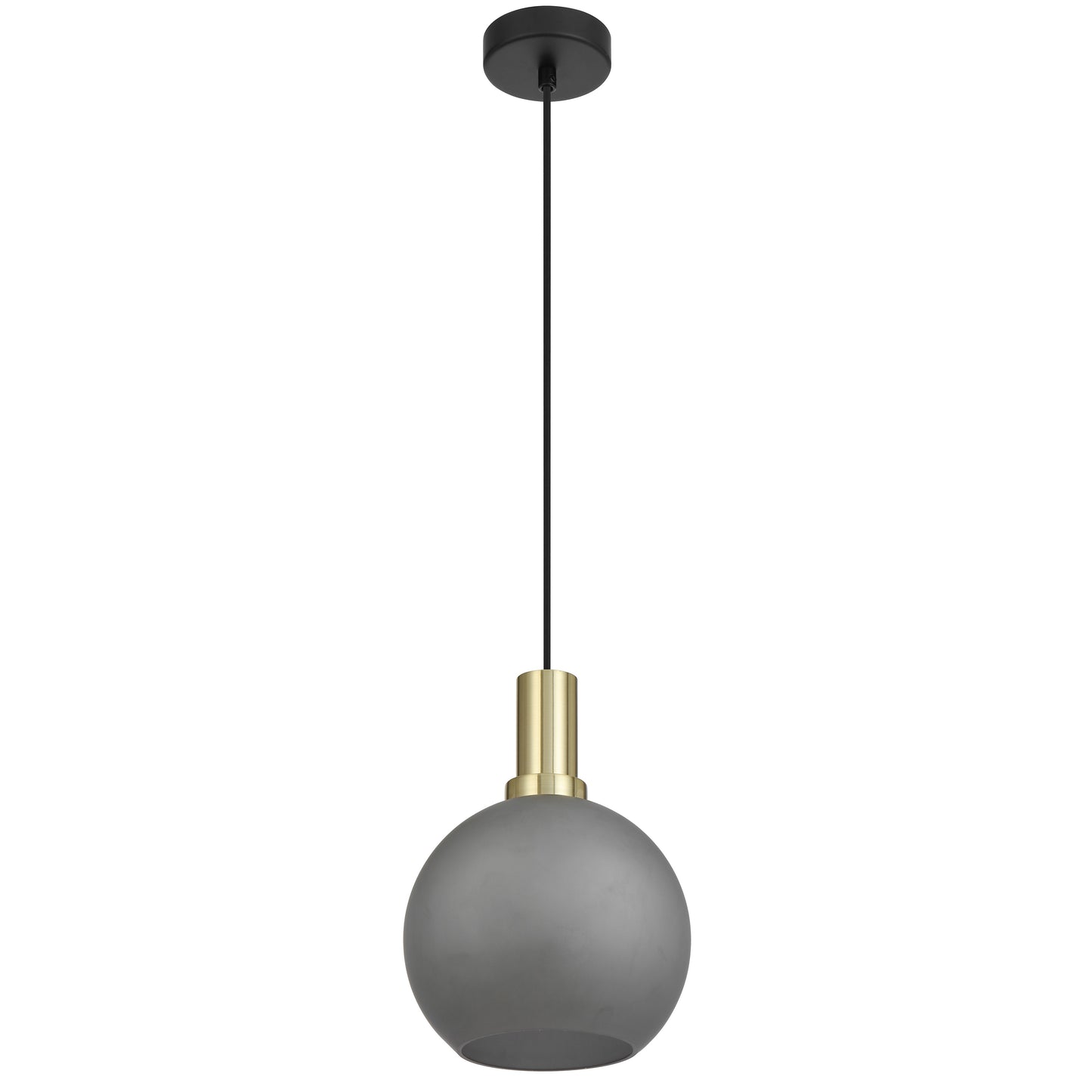 Rivamark TFS 20 PENDANT 25wE27max D:200 CAB:2m BLACK MATT/ GOLD/ GREY SMOKE