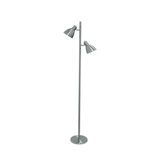 TFS 2 FLOOR LAMP 2x60wE27 H:1620 NICKEL